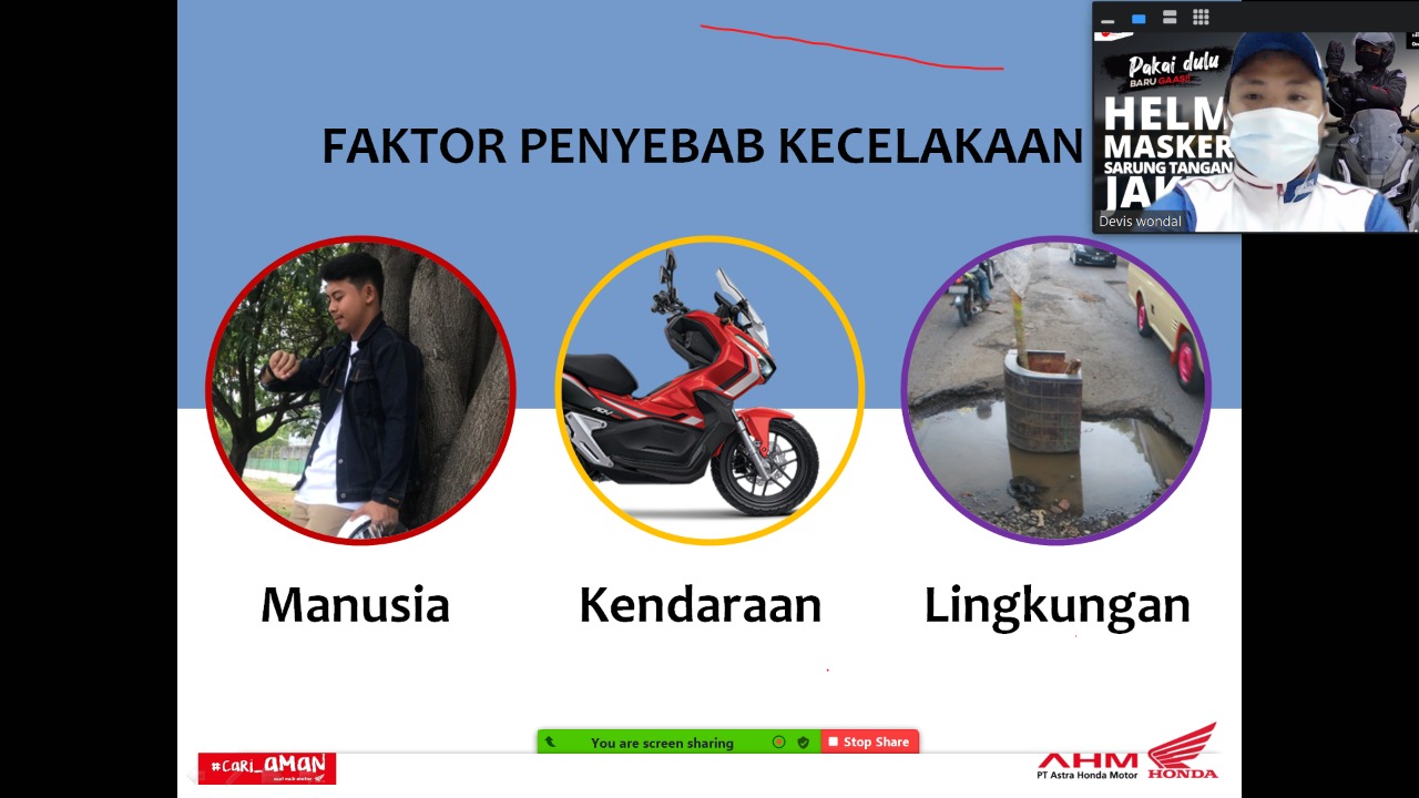 DAW Kampanyekan Keselamatan Berkendara #Cari_Aman Kepada Sales Dealer Honda